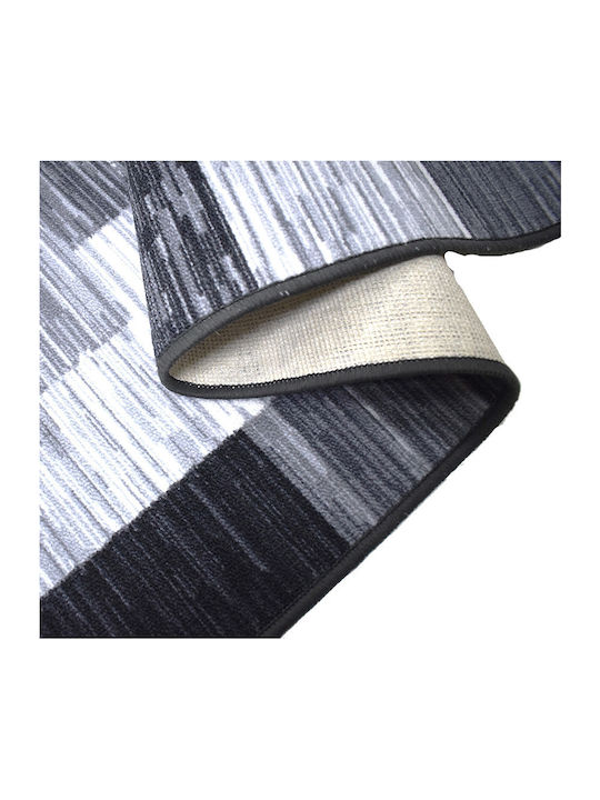 Sakalidis Luxe 2191-6 Non-slip Rectangular Gray Living Room Rug by the Meter