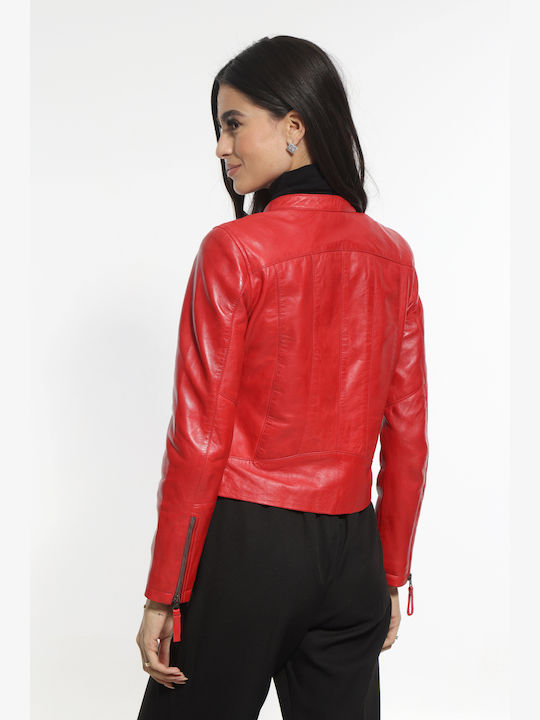 Newton Leather Leder Jacke Leder RED