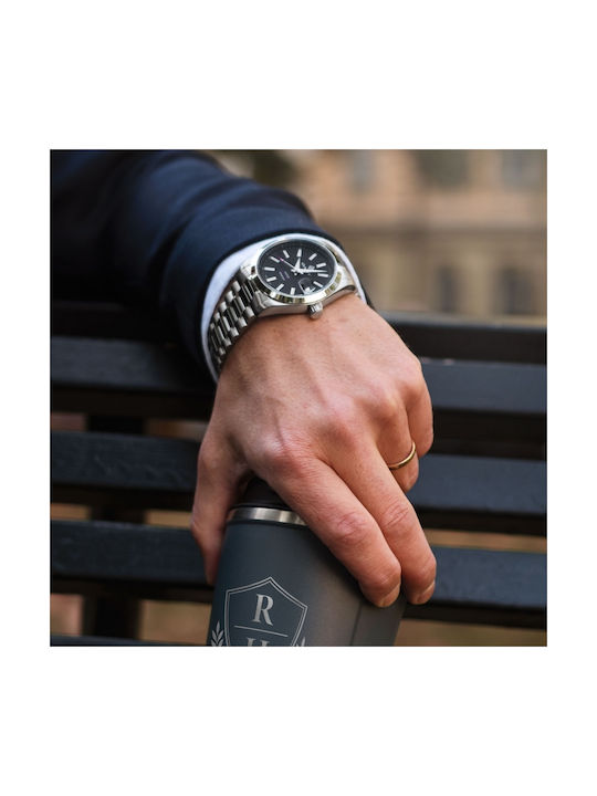 Gant Watch Battery with Silver Metal Bracelet