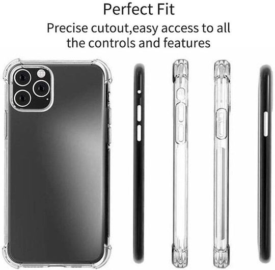 Sonique Armor Clear Anti Shock Silicone Case for Xiaomi Poco F6 Pro 5G Transparent