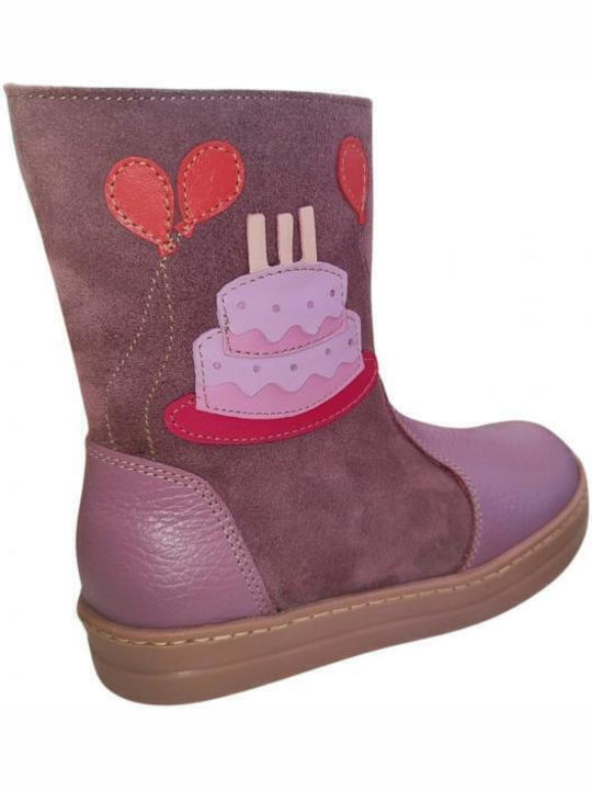 Ghete Copii cu Fermuar Violet