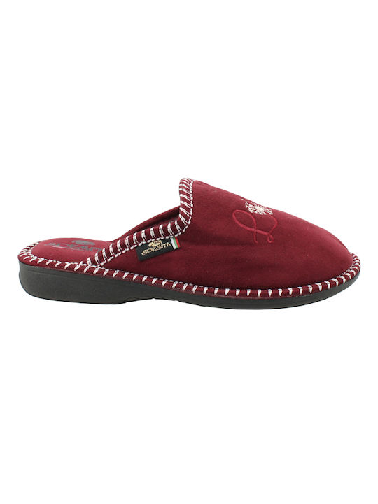 Spesita Winter Women's Slippers in Burgundy color