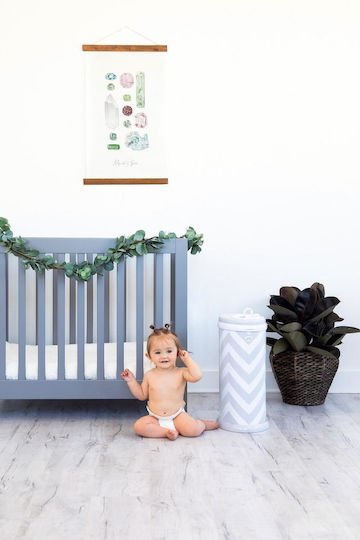 Ubbi Gray Chevron Diapers