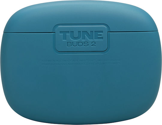 JBL Tune Buds 2 Bluetooth Handsfree Earphones with Sweat Resistance and Charging Case Turquoise