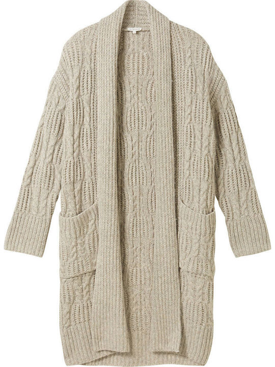 Γυναικεία Πλεκτή Ζακέτα Dusty Beige Melange