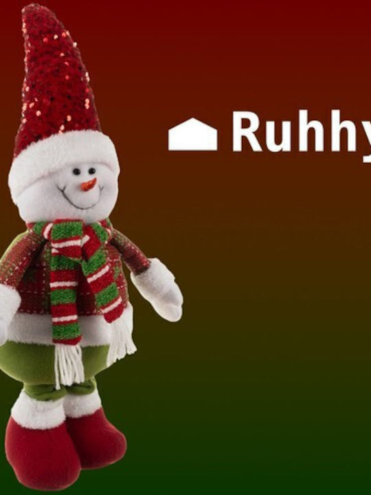 Ruhhy Christmas Plastic Figure SNowman White Height 95cm