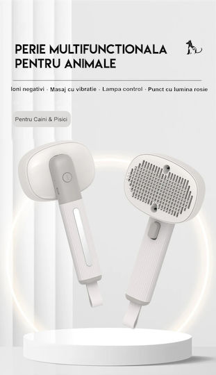 Electric Pet Grooming Brush Mdro Massage Function Negative Ion Sterilization Wood Lamp Pointer Playtime Usb Charging