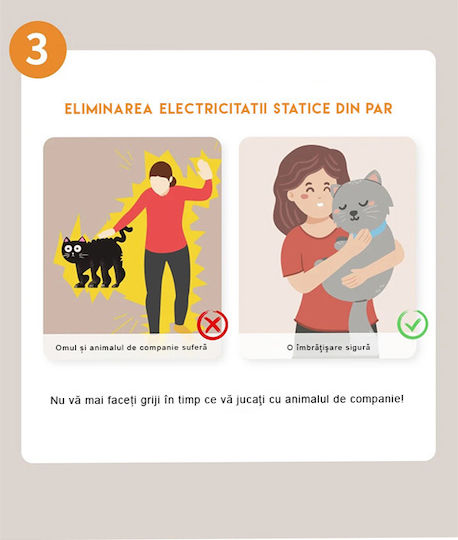 Electric Pet Grooming Brush Mdro Massage Function Negative Ion Sterilization Wood Lamp Pointer Playtime Usb Charging