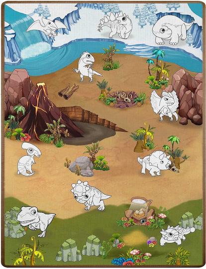 Ricokids Rk-344 Rollable Coloring Mat 120 X 90 X 0.3 Cm