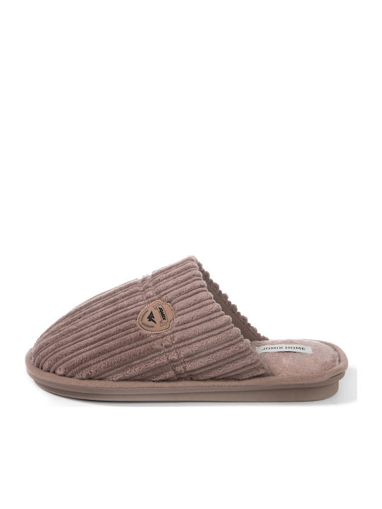 Winterliche Herrenhausschuhe Khaki