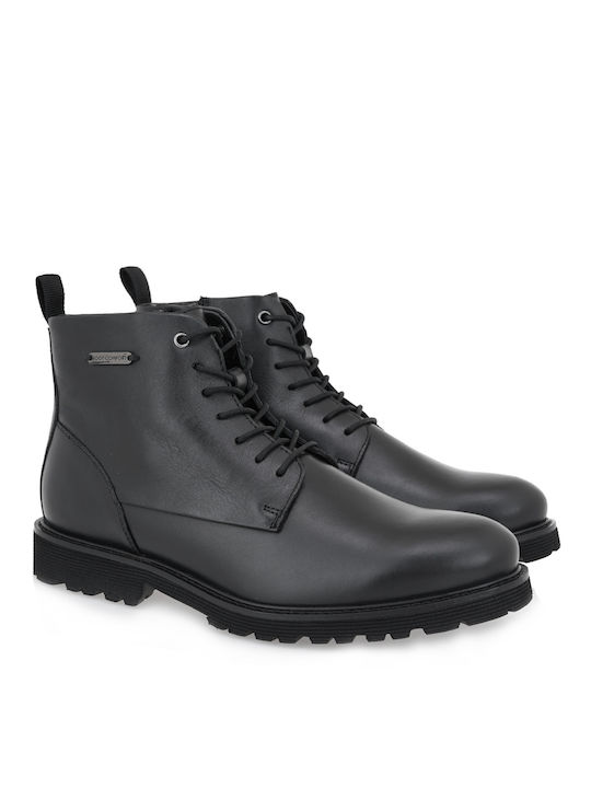 Renato Garini Leather Black Men's Boots