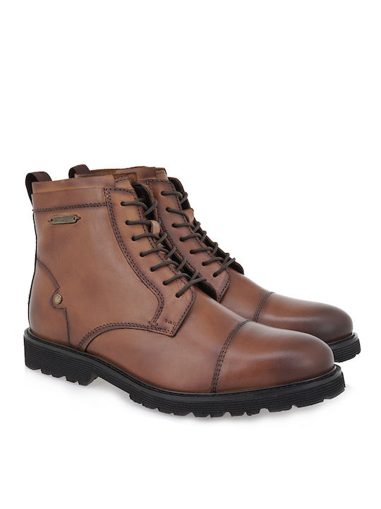 Tsakiris Mallas Leather Tabac Brown Men's Boots