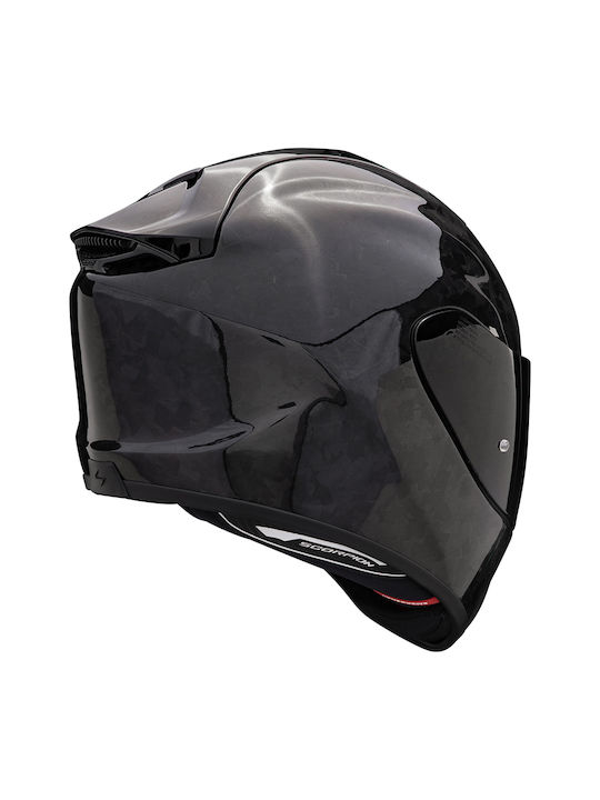 Scorpion Exo 1400 Evo II Carbon Onyx Air Solid Black Cască Moto Față întreagă ECE 22.06 cu Sunvisor