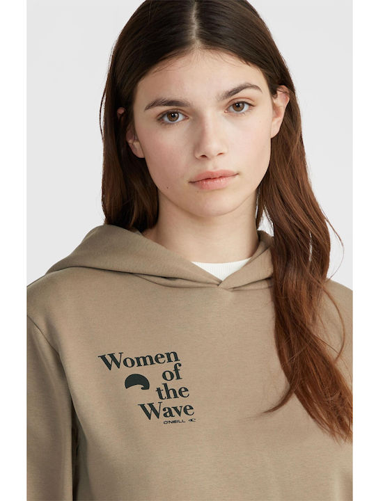 Women's Sweatshirt Hooded Beige