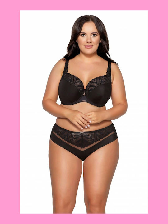 AVA Bra with Light Padding Underwire Black