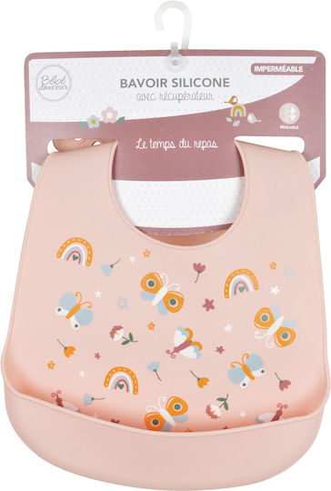 Wasserdicht Lätzchen Silikon mit Tasche Fantasy Garden für 6 m+