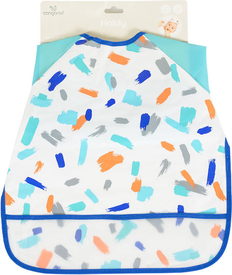 Cangaroo Ποδιά Πλαστική με Τσέπη & Μανίκια Blue για 6 m+
