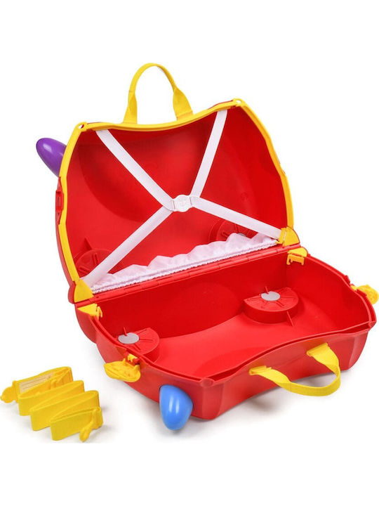Trunki Peppa Pig Детска Куфара За Пътуване Кабинен Твърд Розова С 4 Колела Височина 31см