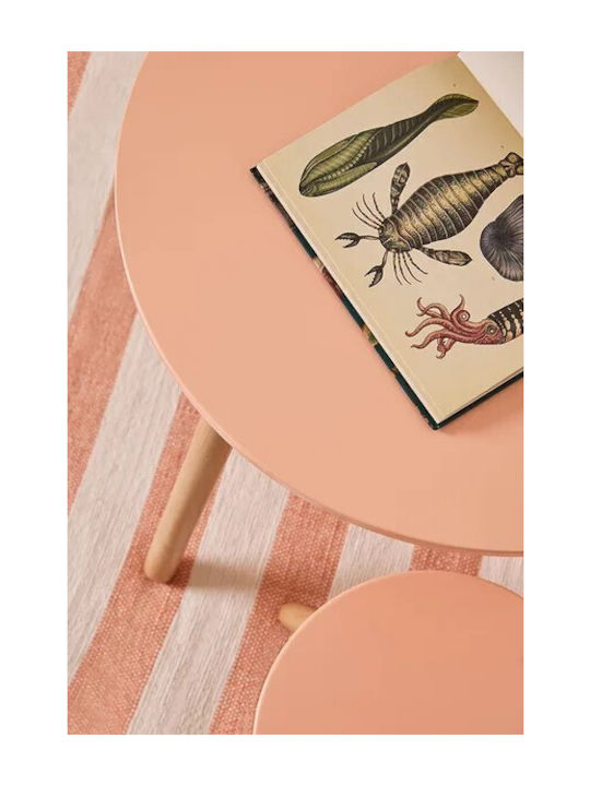 Kinder Tischset mit Stühlen aus Holz Orange Kids Concept