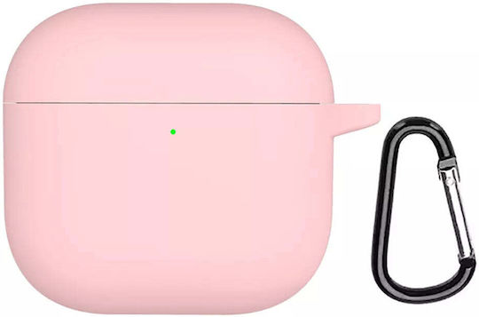 Soft Hülle Silikon mit Haken in Fuchsie Farbe für Apple AirPods 4