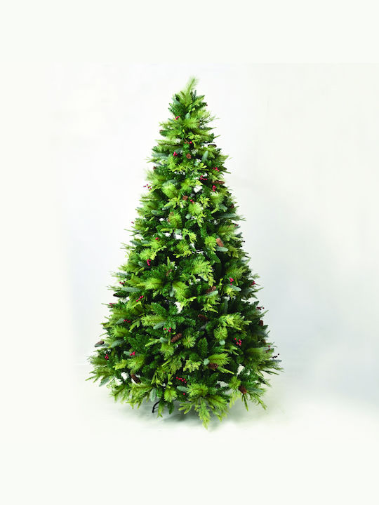 Christmas Decorative Illuminated Mulberry Plastic Tree Natural Appearance IP20 Green Montblanc
