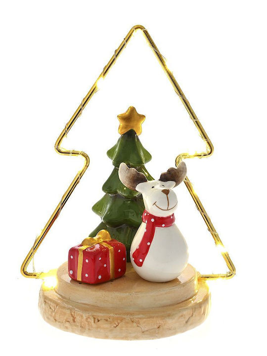 Iliadis Christmas Decorative Illuminated Ceramic Tree 15cm Tree