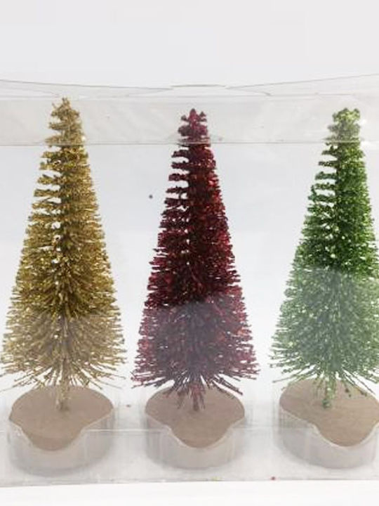 Iliadis Christmas Decorative Wood Tree 24cm 3pcs Trees