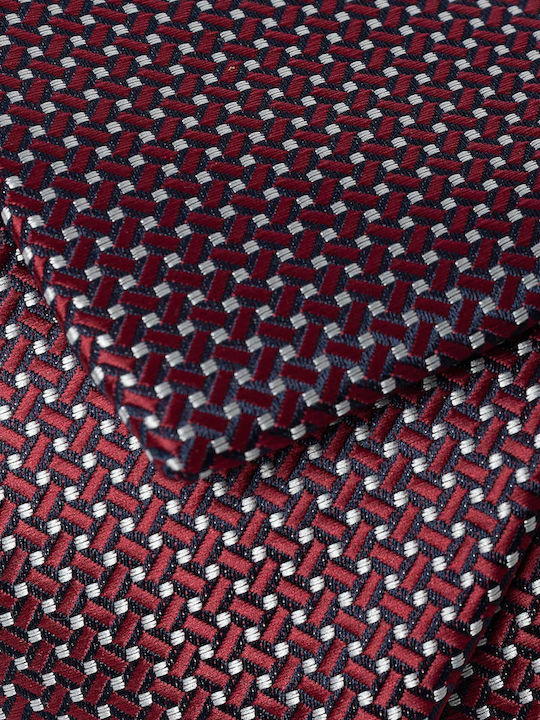 The Bostonians Men's Tie Printed in Burgundy Color