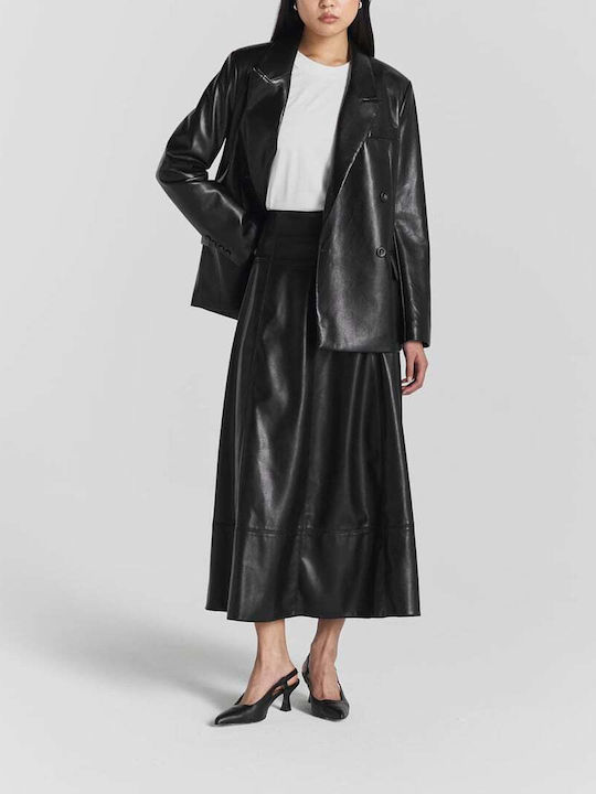 Twist & Tango Damen Leder Blazer Black