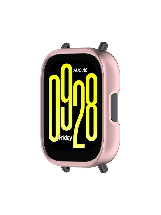 Redmi Watch 5 Active Halb-Abdeckung PC Hohles Schutzgehäuse Roségold