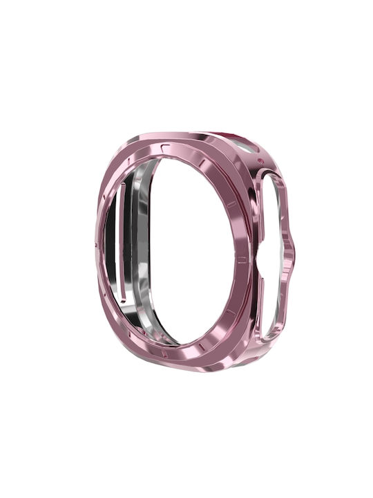 Samsung Galaxy Watch Ultra 47mm Electrolytic Protective Watch Case TPU Full Hollow Out Rose Gold