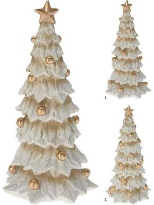 Weihnachtsdekoration Baum Klassisch 22cm Beige