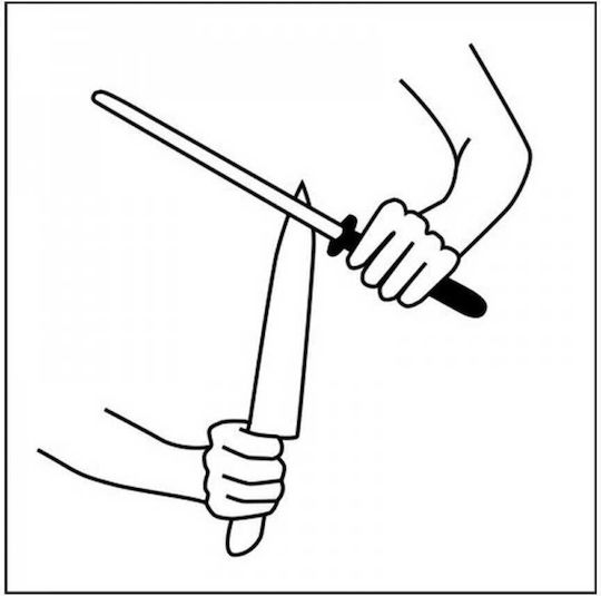 Ioxio Oval Extra Long Băț de ascuțit ascuțitoare de cuțite