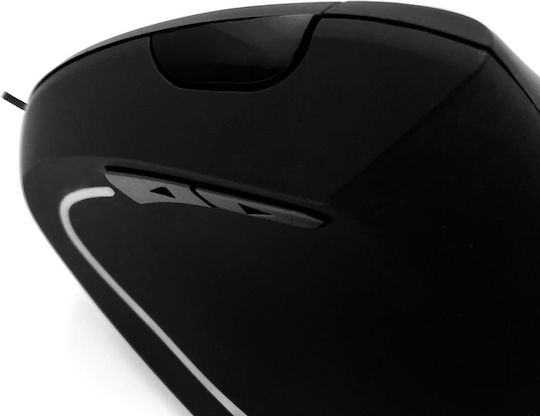Media-Tech Vertic MT1122 Ενσύρματο Εργονομικό Vertical Ποντίκι Μαύρο