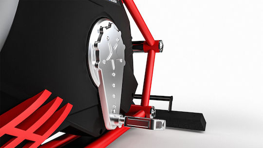 Luxury Fitness Seated Exercise Bike with Air Resistance and Wheels