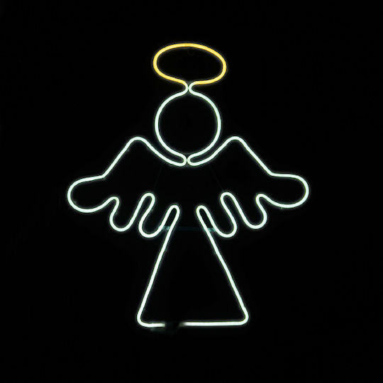 Aca Коледен Светодиоден маркуч във Форма Angel Бяло 64x56x56см. Angel