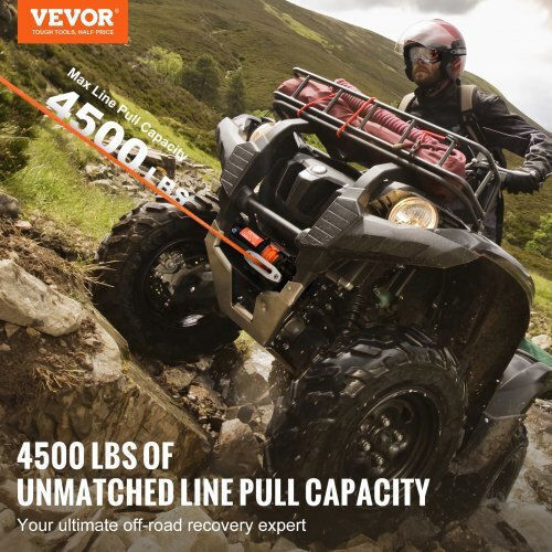 Vevor Elektrisch 4x4 Fahrzeugwinde 12V mit Zugkraft 2041kg