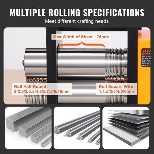Vevor Jewelry Forging Machine 3"/76 Mm Multifunctional Ratio 1:2 Pressure Thickness 0.1-7mm Shyypj3h10000sgwwv0