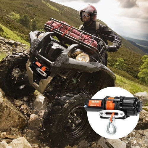 Vevor Elektrisch 4x4 Fahrzeugwinde 12V mit Zugkraft 2041kg