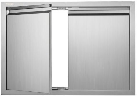 Vevor BBQ Door 762x532 mm Double Outdoor Kitchen Stainless Steel Built-in Handles Smabscjmys30m2gznv0