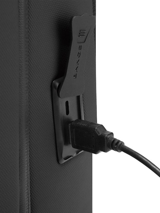 Bange Αδιάβροχη Τσάντα Πλάτης για Laptop 15.6" με Θύρα USB σε Μαύρο χρώμα 7802