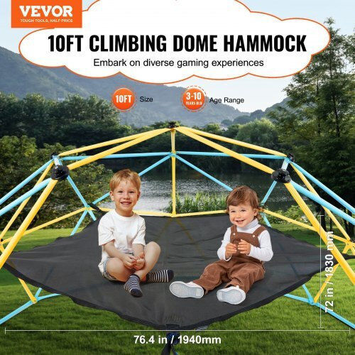 Vevor Spielplatzspielzeug & Ausrüstung Hängematte Überdachung Kletterzubehör Überdachung 10ft Tragfähigkeit 350 Pfund Pentagon Hängematte Außenbereich Nur Hängematte Jhpdyx10ftdcpls24v0