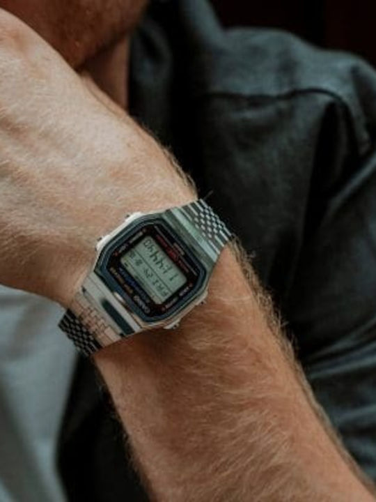 Casio Casio Vintage Ρολόι Μπαταρίας με Μεταλλικό Μπρασελέ Casio Casio Vintage Ρολόι Μπαταρίας με Μεταλλικό Μπρασελέ