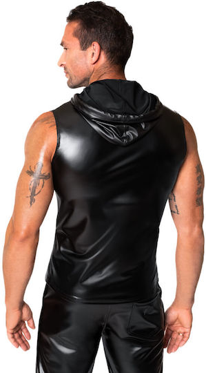 Noir Handmade Sexy Ανδρικό Top Μαύρο
