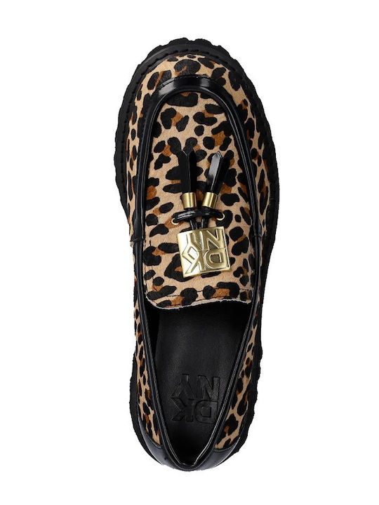 Gillian Δερμάτινα Γυναικεία Loafers σε Καφέ Χρώμα