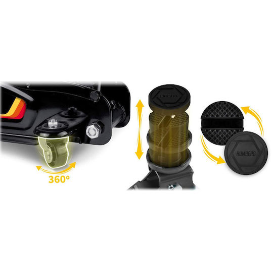 Hydraulic Trolley Jack with Lifting Capacity up to 36cm and Load Weight up to 2.5 Tons HM-380