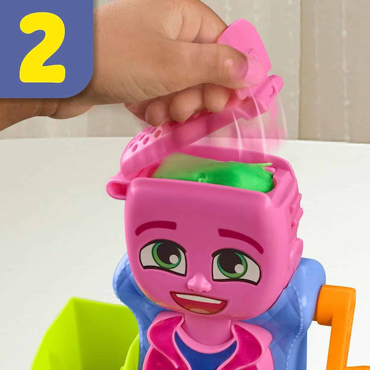 Hasbro Play-Doh Plasticine - Hair Stylin' Salon Game for Ages 3+, 6 Pieces Hair Stylin Salon