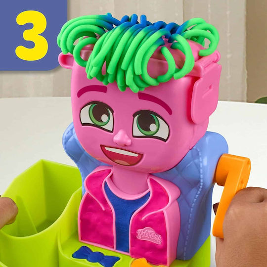 Hasbro Play-Doh Plasticine - Hair Stylin' Salon Game for Ages 3+, 6 Pieces Hair Stylin Salon