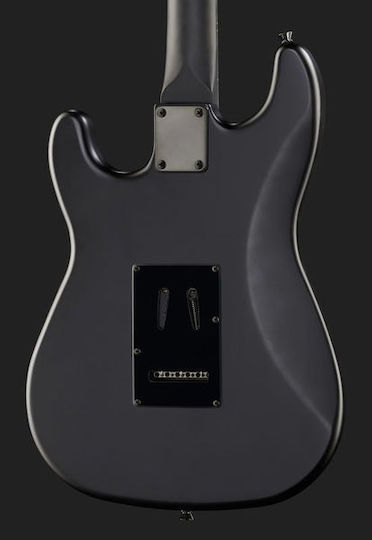 Harley Benton Standard Series Electric Guitar Stratocaster with HSS Pickup Configuration Satin Black