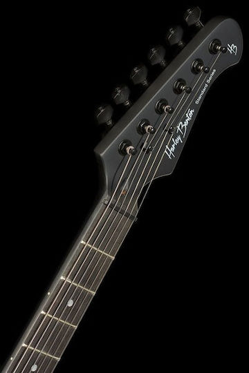 Harley Benton Standard Series Electric Guitar Stratocaster with HSS Pickup Configuration Satin Black